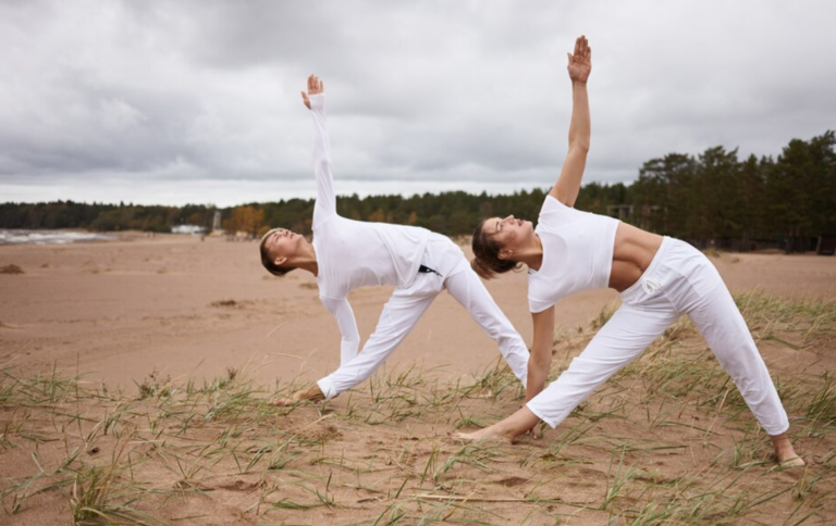 Yoga poses for two
